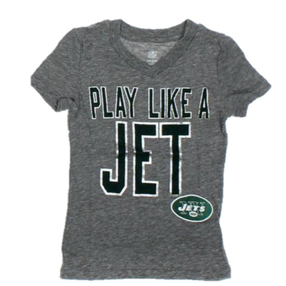 Little Girl's New York Jets "Play Like A Jet" T-Shirt, Size 4, Retail $20.00 - Picture 1 of 4